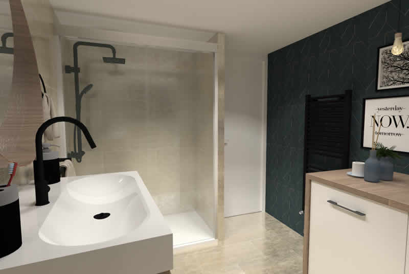 Salle de bain nature