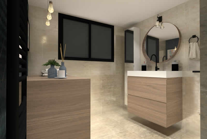 Salle de bain nature